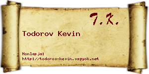 Todorov Kevin névjegykártya